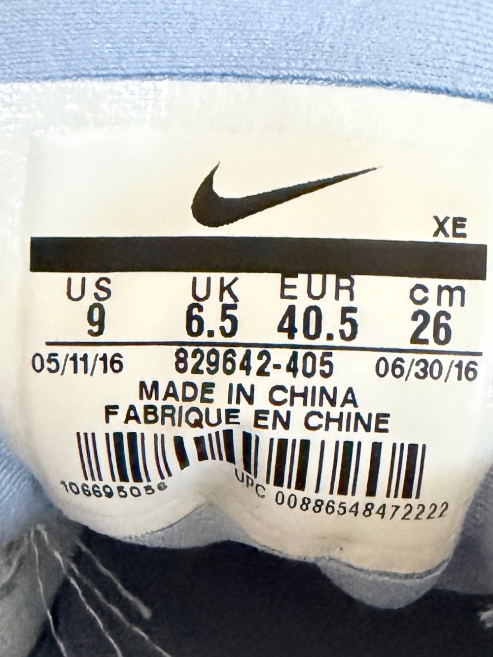Nike Wmns Air Zoom Vomero 11 'Blue Grey Violet' , US size 9 - Picture 7 of 7